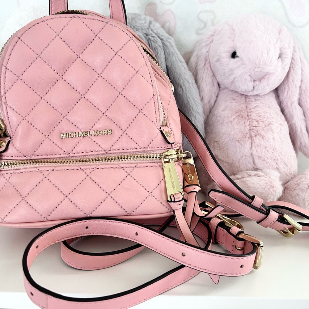 Michael Kors Rhea Quilted Backpack - Picture 5 of 7